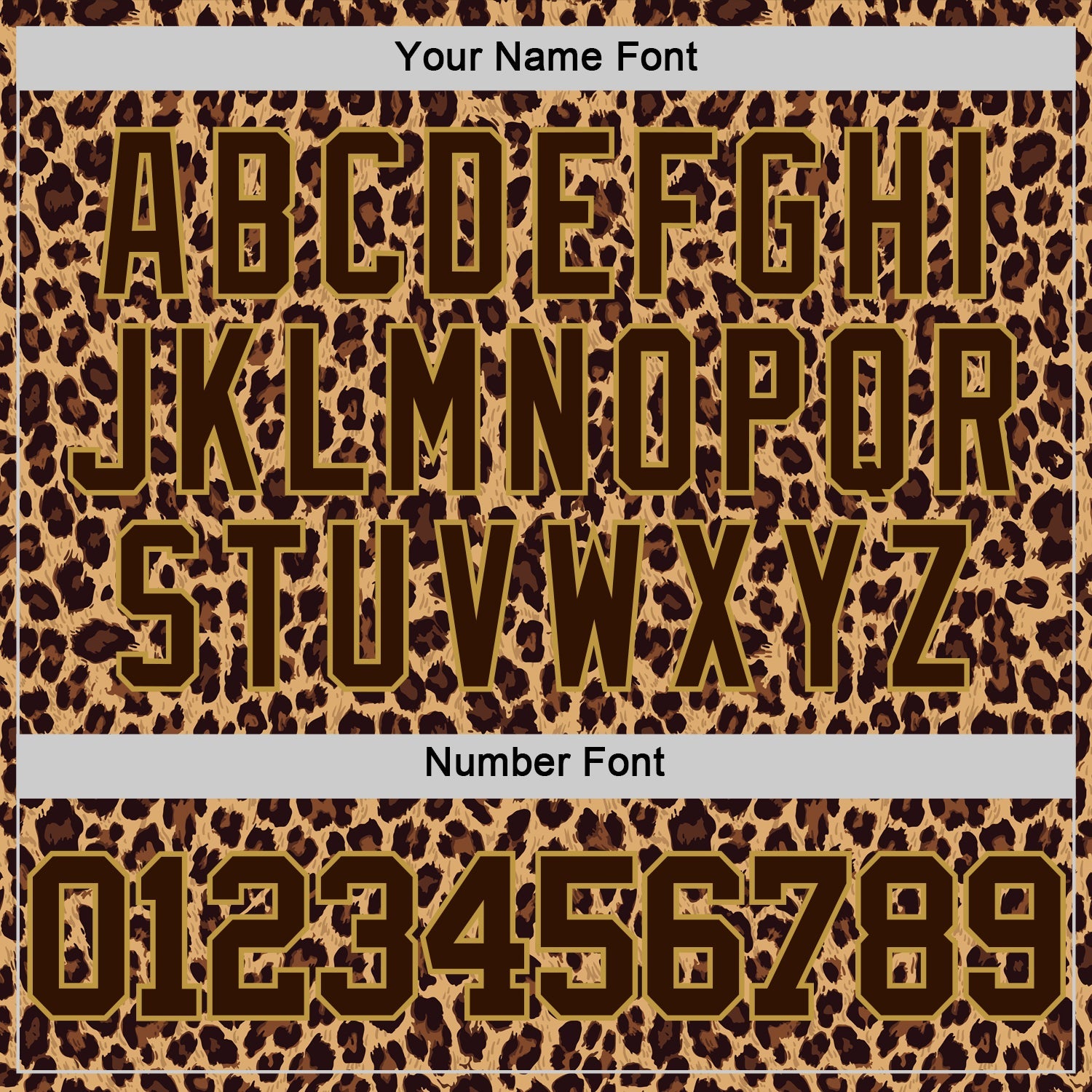 Custom Brown Old Gold Leopard Print Round Neck Sublimation Basketball Suit Jersey