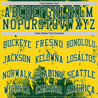 Custom Green Yellow-White Abstract Splatter Grunge Art Round Neck Sublimation Basketball Suit Jersey