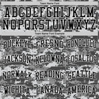 Custom Camo Black-White Round Neck Sublimation Salute To Service Basketball Suit Jersey