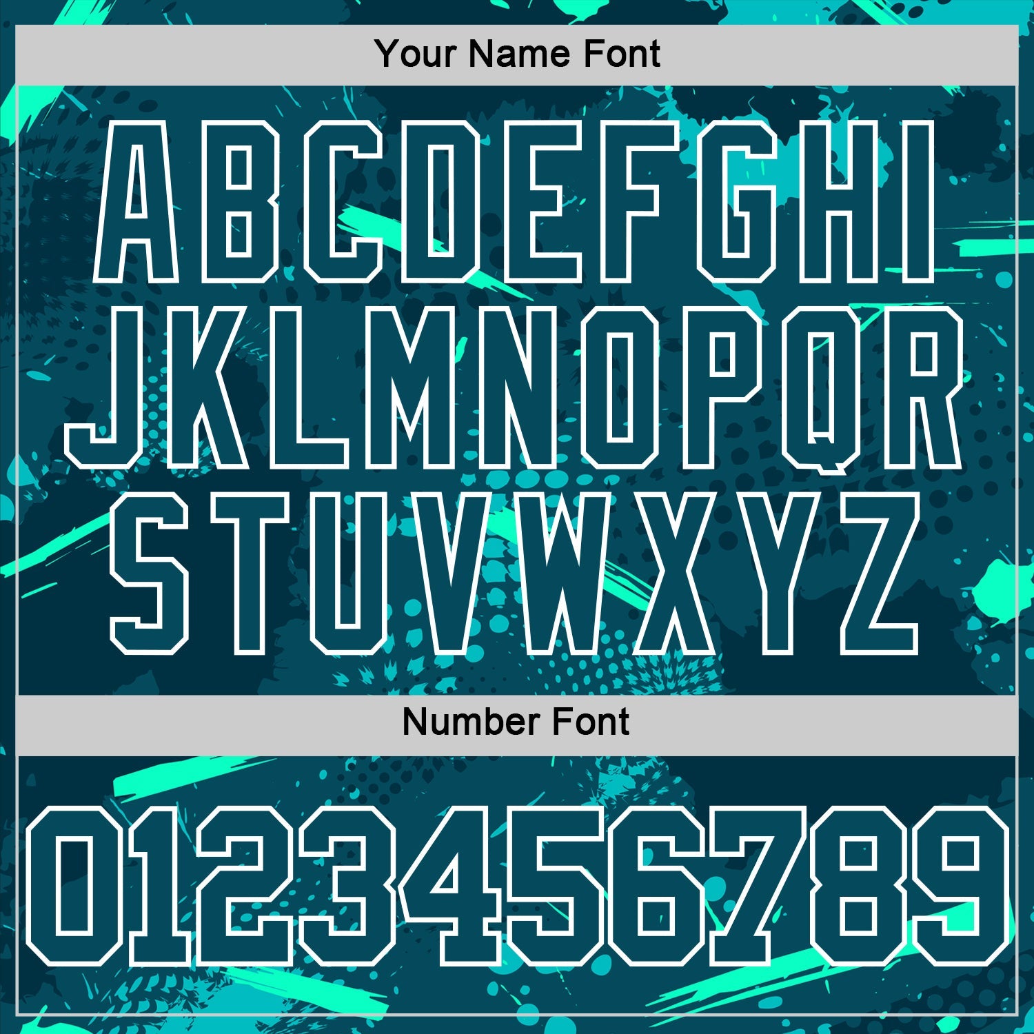 Custom Green Aqua-White Splash Round Neck Sublimation Basketball Suit Jersey