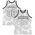 Custom White Black Curve Lines Round Neck Sublimation Basketball Suit Jersey
