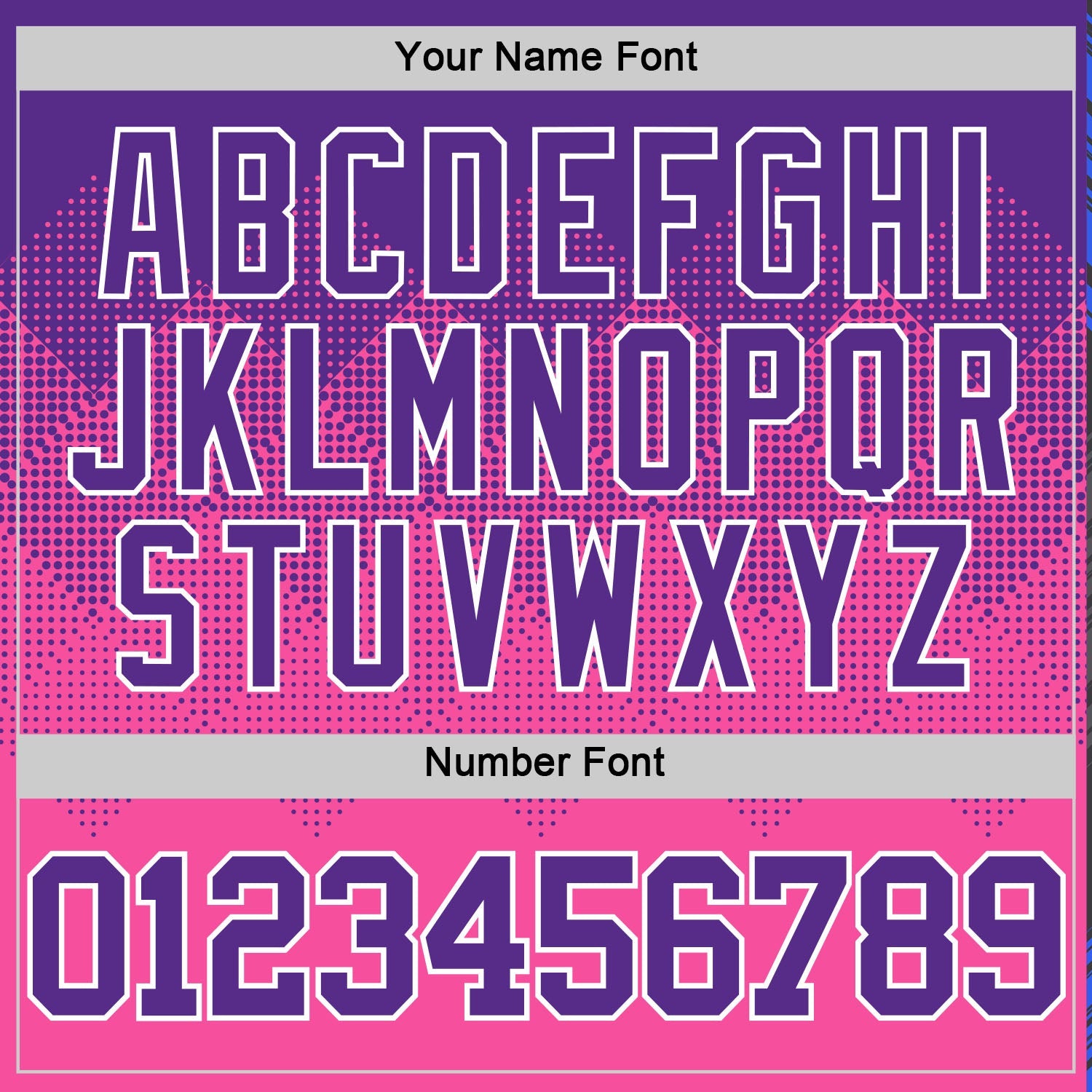 Custom Purple Pink-White Gradient Square Shapes Round Neck Sublimation Basketball Suit Jersey