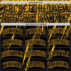 Custom Black Gold Splash Round Neck Sublimation Basketball Suit Jersey