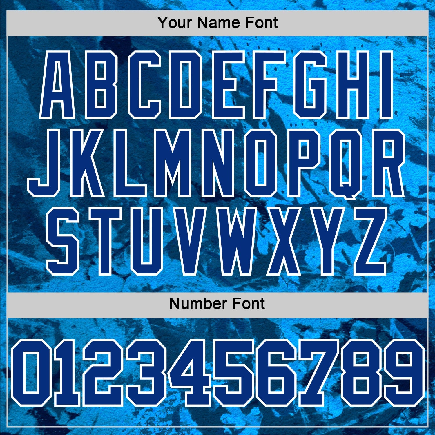 Custom Tie Dye Royal-White Round Neck Sublimation Basketball Suit Jersey