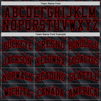 Custom Black Red Slant Lines Round Neck Sublimation Basketball Suit Jersey