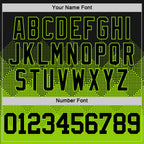 Custom Black Neon Green Gradient Square Shapes Round Neck Sublimation Basketball Suit Jersey