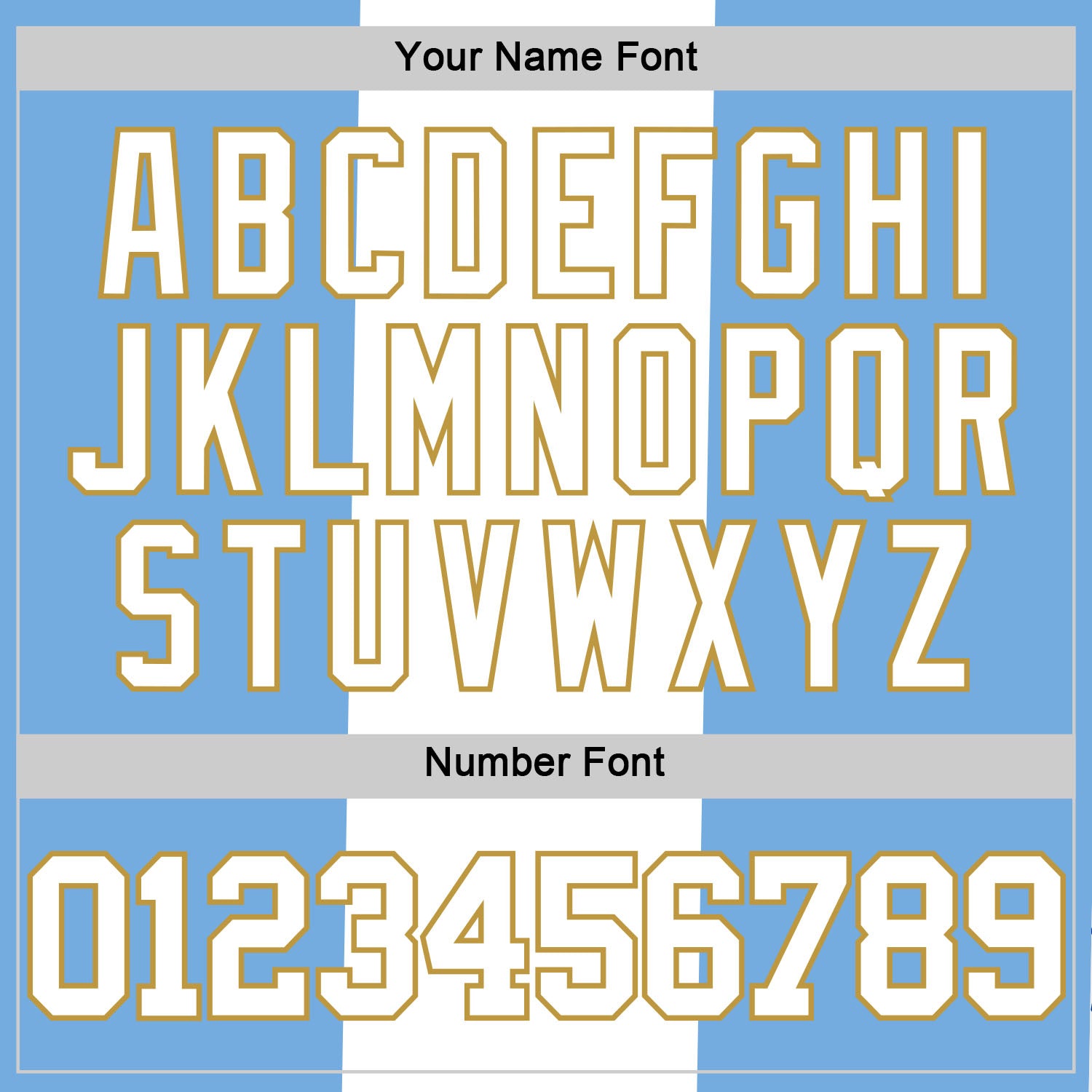 Custom Light Blue White-Old Gold Argentinian Flag Round Neck Sublimation Basketball Suit Jersey