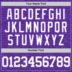 Custom Purple White Fragment Art Round Neck Sublimation Basketball Suit Jersey