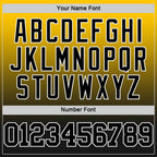 Custom Yellow Black-White Fade Fashion Round Neck Sublimation Basketball Suit Jersey