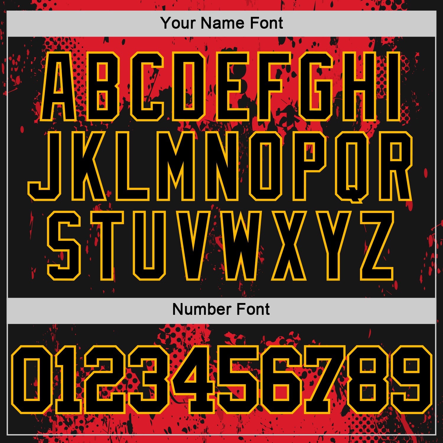 Custom Black Red-Gold Abstract Splatter Grunge Art Round Neck Sublimation Basketball Suit Jersey