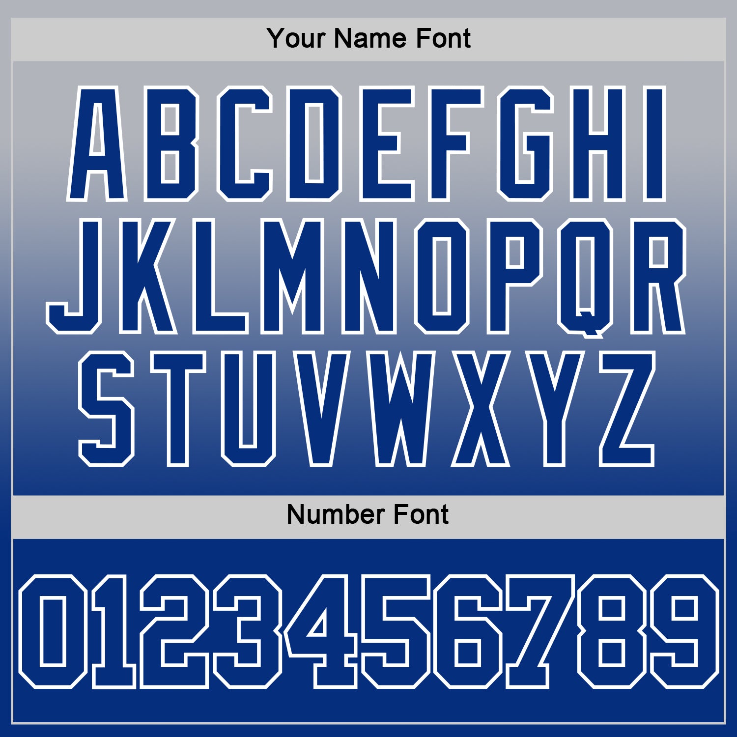 Custom Gray Royal-White Fade Fashion Round Neck Sublimation Basketball Suit Jersey