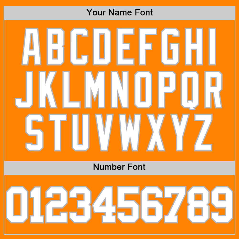 Custom Bay Orange White-Gray Authentic Basketball Jersey