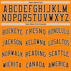 Custom Bay Orange Brown-White Authentic Basketball Jersey