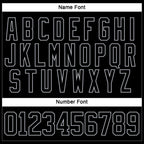Custom Black Gray Hockey Lace Neck Jersey