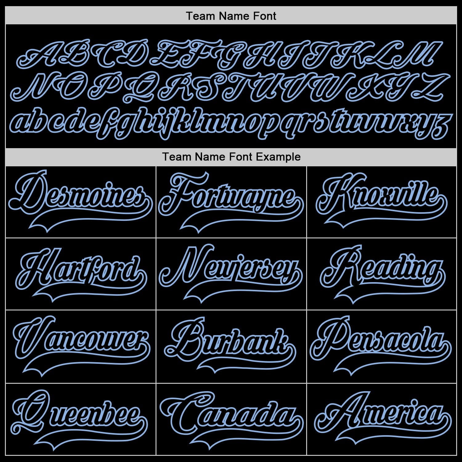 Custom Black Light Blue Hockey Lace Neck Jersey