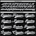 Custom Black White-Gray Hockey Jersey