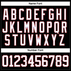 Custom Black Purple-Orange Hockey Jersey