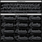 Custom Black Gray Hockey Jersey