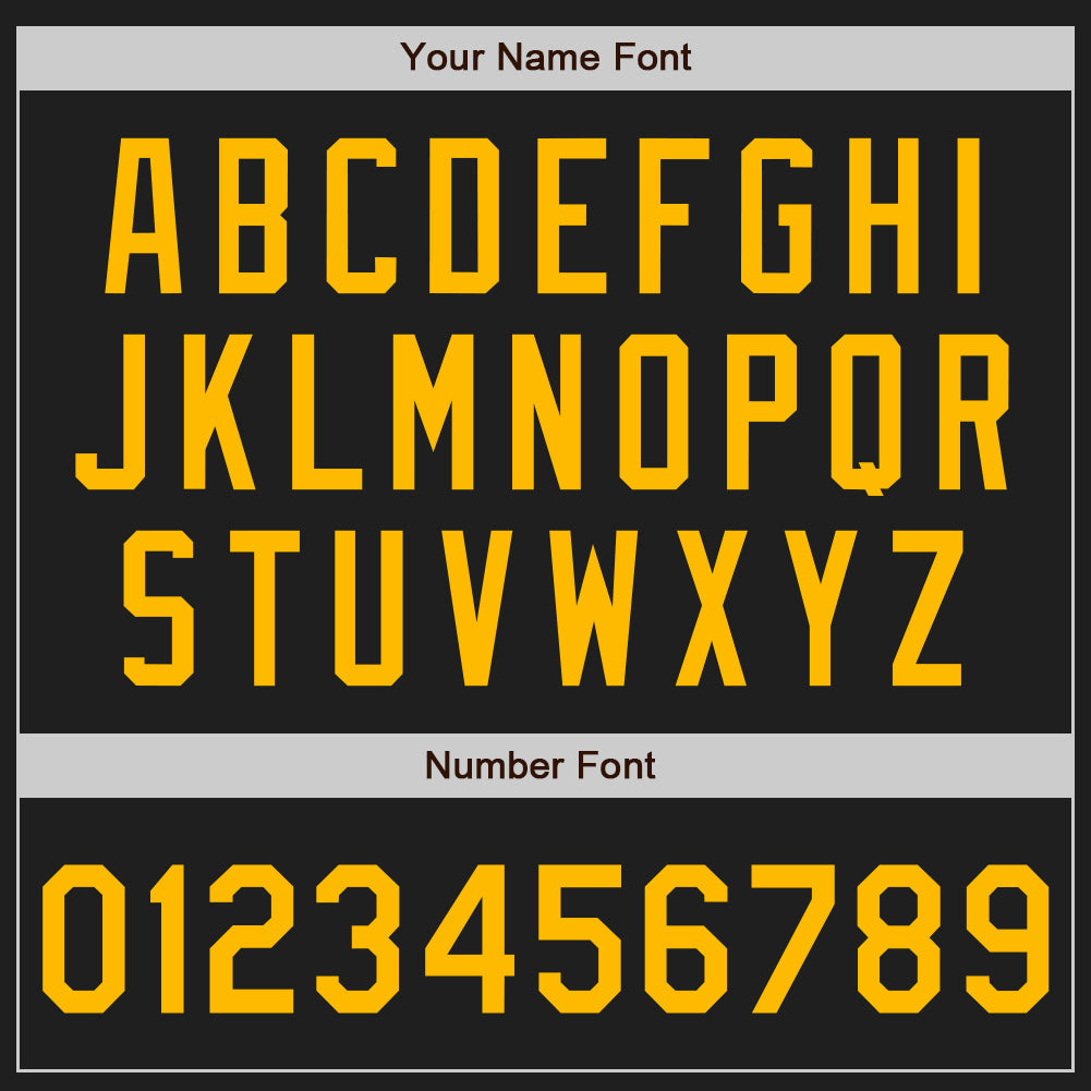 Custom Black Gold Authentic Baseball Jersey