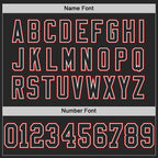 Custom Black White-Red Mesh Authentic Football Jersey