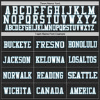 Custom Black Shadow Blue-White Mesh Authentic Football Jersey