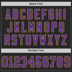Custom Black Purple-Old Gold Mesh Authentic Football Jersey