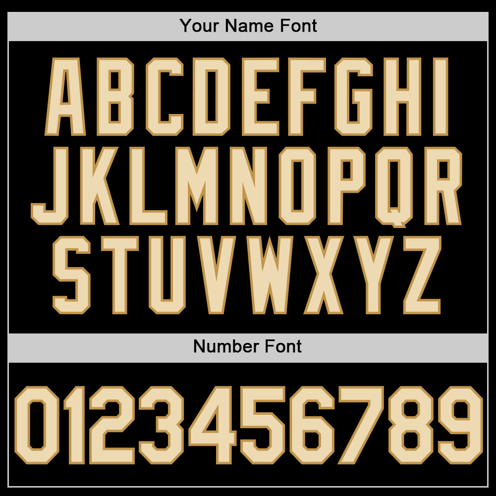 Custom Black Cream-Old Gold Authentic Throwback Basketball Jersey