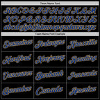 Custom Black Royal-Old Gold Authentic Throwback Basketball Jersey