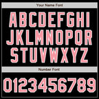 Custom Black Medium Pink-White Authentic Baseball Jersey
