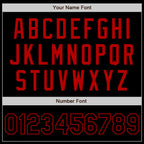 Custom Black Red Authentic Baseball Jersey