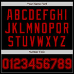 Custom Black Red Authentic Baseball Jersey