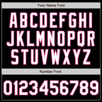Custom Black White-Pink Authentic Baseball Jersey