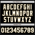 Custom Black White-Old Gold Authentic Baseball Jersey