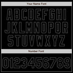 Custom Black Steel Gray Authentic Baseball Jersey