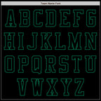 Custom Black Kelly Green Authentic Baseball Jersey