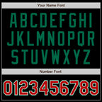 Custom Black Red-Kelly Green Authentic Baseball Jersey