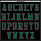 Custom Black Pink-Kelly Green Authentic Baseball Jersey