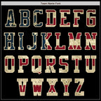 Custom Black Vintage USA Flag-Cream Authentic Baseball Jersey