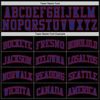 Custom Black Royal-Red Authentic Throwback Basketball Jersey