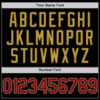 Custom Black Maroon-Old Gold Authentic Basketball Jersey