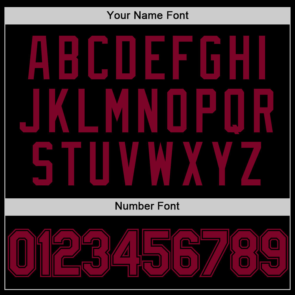 Custom Black Maroon Authentic Basketball Jersey