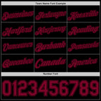 Custom Black Maroon Authentic Basketball Jersey