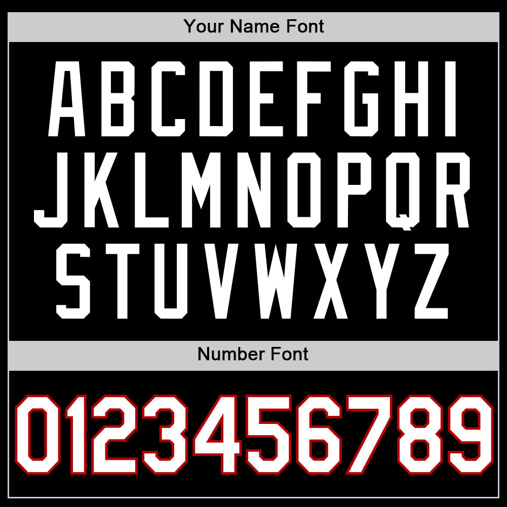 Custom Black White-Red Authentic Basketball Jersey