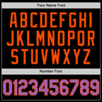Custom Black Medium Purple-Orange Authentic Basketball Jersey