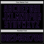 Custom Black Purple Authentic Basketball Jersey