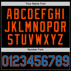 Custom Black Blue-Orange Authentic Basketball Jersey