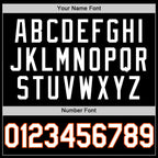 Custom Black White-Orange Authentic Basketball Jersey