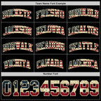 Custom Black Vintage USA Flag-Cream Authentic Basketball Jersey