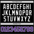 Custom Black Purple-White Authentic Basketball Jersey