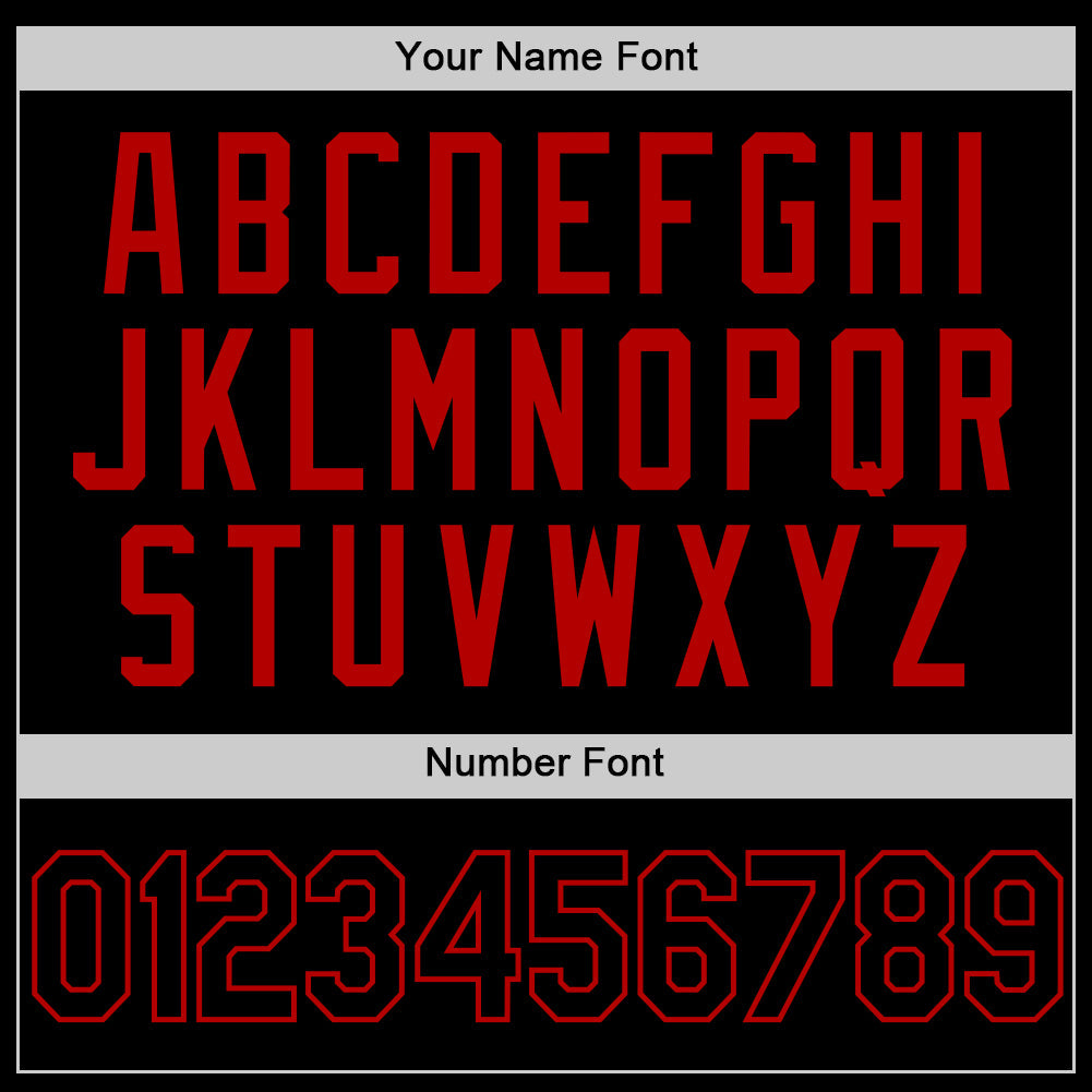 Custom Black Red Authentic Basketball Jersey